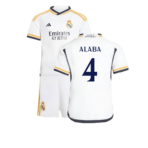 2023-2024 Real Madrid Home Mini Kit (Alaba 4)