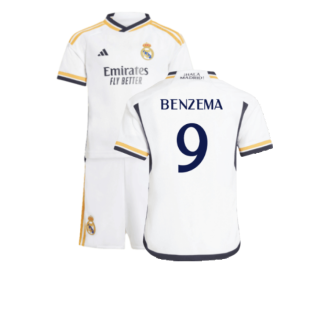 2023-2024 Real Madrid Home Mini Kit (Benzema 9)