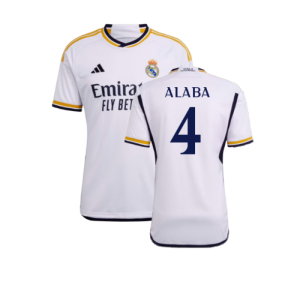 2023-2024 Real Madrid Home Shirt (Alaba 4)