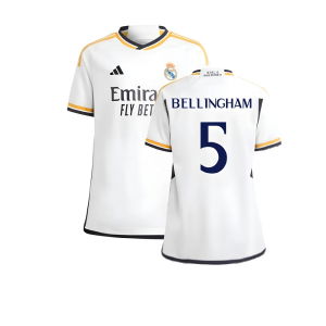 2023-2024 Real Madrid Home Shirt (Kids) (Bellingham 5)