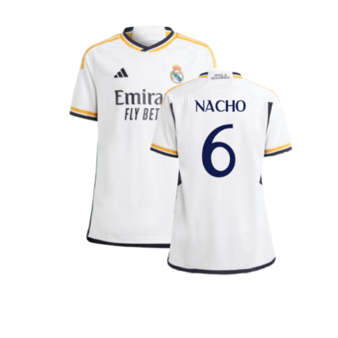 2023-2024 Real Madrid Home Shirt (Kids) (Nacho 6)