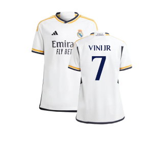 2023-2024 Real Madrid Home Shirt (Kids) (Vini Jr. 7)