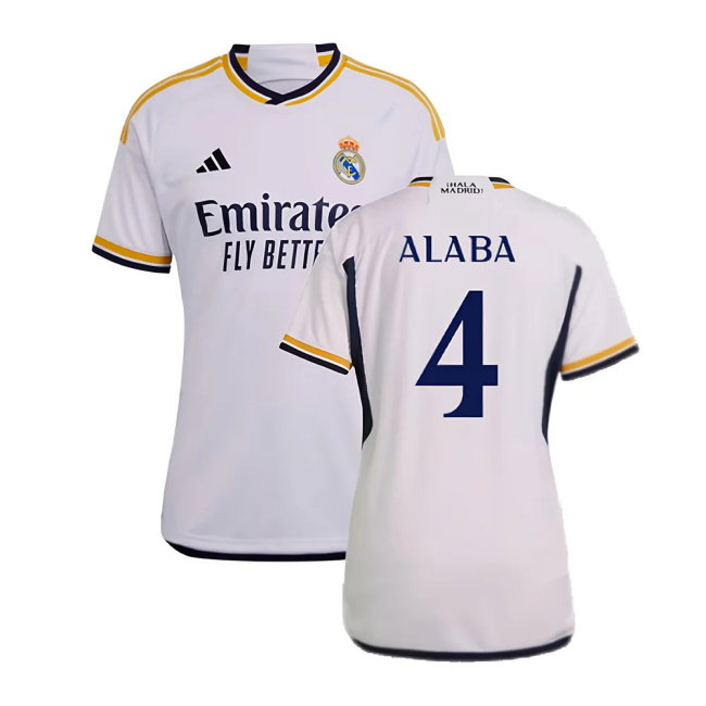 2023-2024 Real Madrid Home Shirt (Ladies) (Alaba 4)