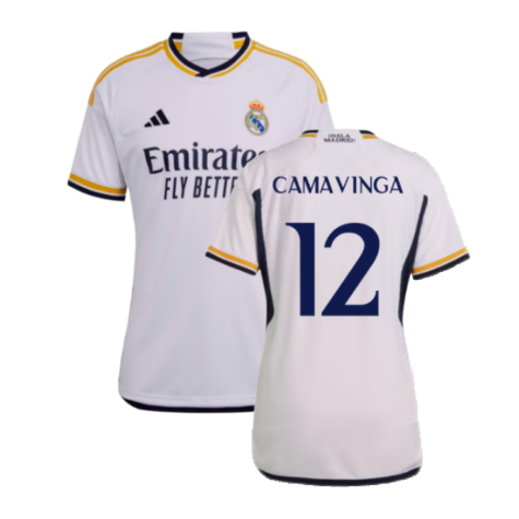 2023-2024 Real Madrid Home Shirt (Ladies) (Camavinga 12)