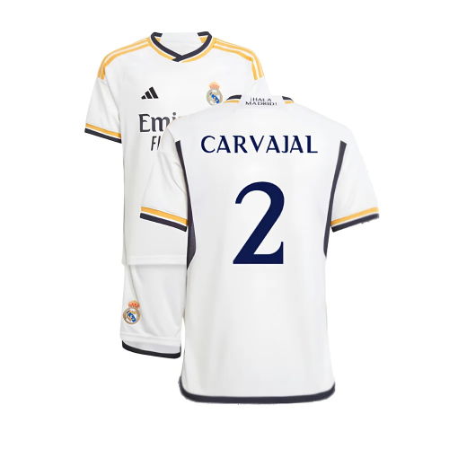 2023-2024 Real Madrid Home Youth Kit (Carvajal 2)