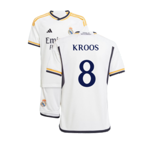 2023-2024 Real Madrid Home Youth Kit (Kroos 8)