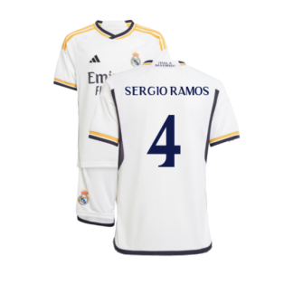 2023-2024 Real Madrid Home Youth Kit (Sergio Ramos 4)