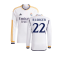 2023-2024 Real Madrid Long Sleeve Home Shirt (Rudiger 22)