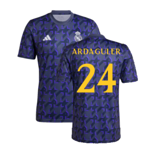 2023-2024 Real Madrid Pre-Match Shirt (Shadow Navy) (Arda Guler 24)