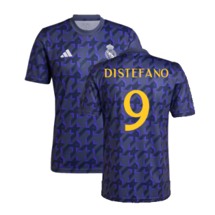 2023-2024 Real Madrid Pre-Match Shirt (Shadow Navy) (Di Stefano 9)