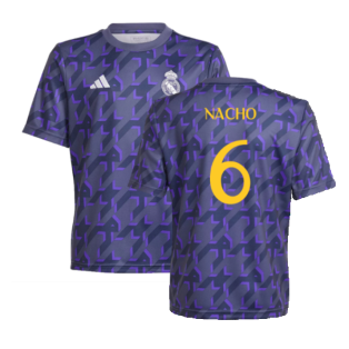 2023-2024 Real Madrid Pre-Match Shirt (Shadow Navy) - Kids (Nacho 6)