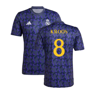 2023-2024 Real Madrid Pre-Match Shirt (Shadow Navy) (Kroos 8)