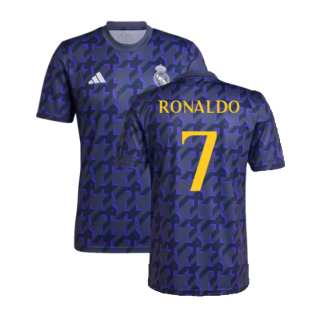 2023-2024 Real Madrid Pre-Match Shirt (Shadow Navy) (Ronaldo 7)