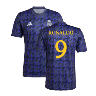 2023-2024 Real Madrid Pre-Match Shirt (Shadow Navy) (Ronaldo 9)