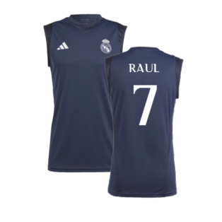 2023-2024 Real Madrid Sleeveless Jersey (Legend Ink) (Raul 7)