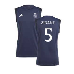 2023-2024 Real Madrid Sleeveless Jersey (Legend Ink) (Zidane 5)