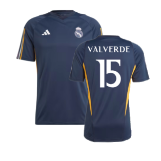 2023-2024 Real Madrid Training Shirt (Legend Ink) (Valverde 15)