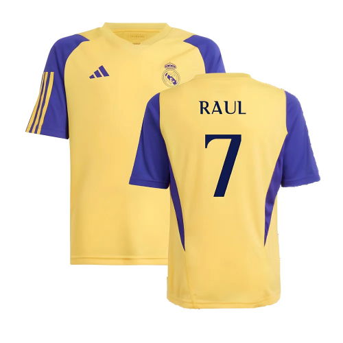 2023-2024 Real Madrid Training Shirt (Spark) - Kids (Raul 7)
