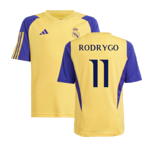 2023-2024 Real Madrid Training Shirt (Spark) - Kids (Rodrygo 11)