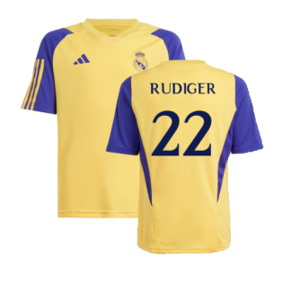 2023-2024 Real Madrid Training Shirt (Spark) - Kids (Rudiger 22)