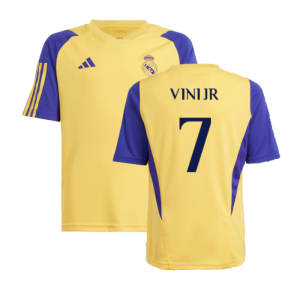 2023-2024 Real Madrid Training Shirt (Spark) - Kids (Vini Jr 7)