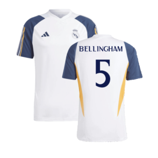 2023-2024 Real Madrid Training Shirt (White) (Bellingham 5)