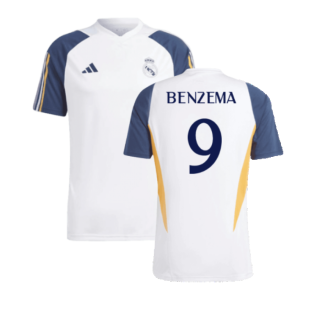 2023-2024 Real Madrid Training Shirt (White) (Benzema 9)