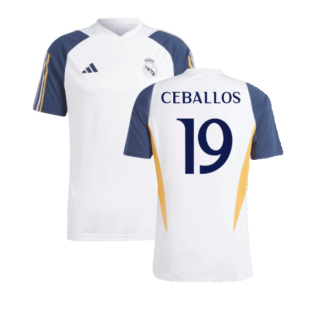 2023-2024 Real Madrid Training Shirt (White) (Ceballos 19)