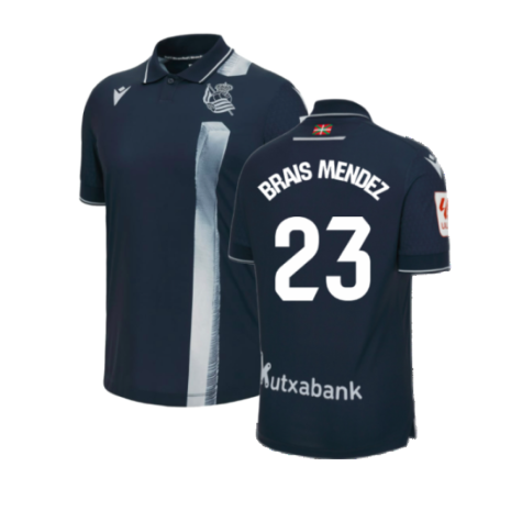 2023-2024 Real Sociedad Authentic Away Shirt (Brais Mendez 23)
