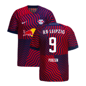 2023-2024 Red Bull Leipzig Away Shirt (Poulsen 9)