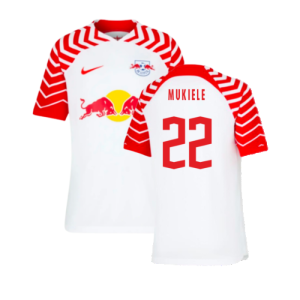 2023-2024 Red Bull Leipzig Home Shirt (Kids) (Mukiele 22)