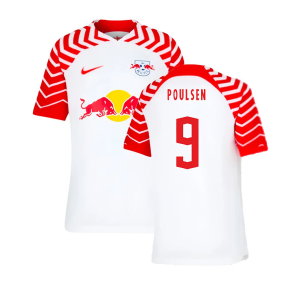 2023-2024 Red Bull Leipzig Home Shirt (Kids) (Poulsen 9)