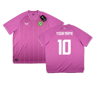 2023-2024 Republic of Ireland Home Goalkeeper Shirt (Pink) (Your Name)