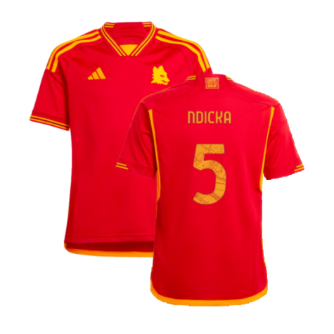 2023-2024 Roma Home Shirt (Kids) (NDICKA 5)