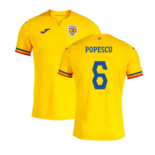 2023-2024 Romania Home Shirt (POPESCU 6)