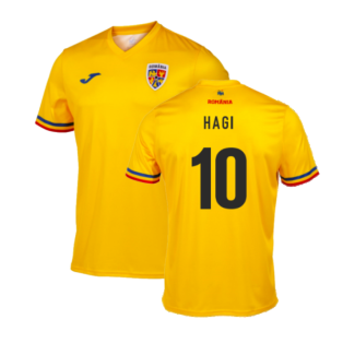 2023-2024 Romania Supporters Official T-Shirt (Yellow) (HAGI 10)