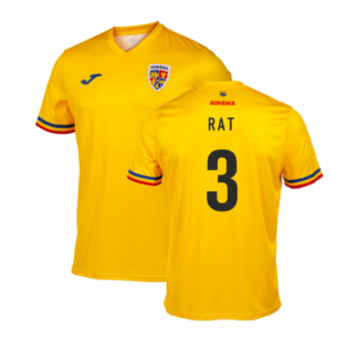2023-2024 Romania Supporters Official T-Shirt (Yellow) (RAT 3)