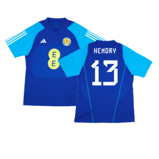 2023-2024 Scotland Player Issue Training Shirt (Blue) (Hendry 13)