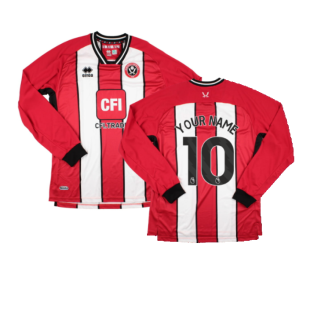 2023-2024 Sheffield United Home Long Sleeve Shirt (Your Name)