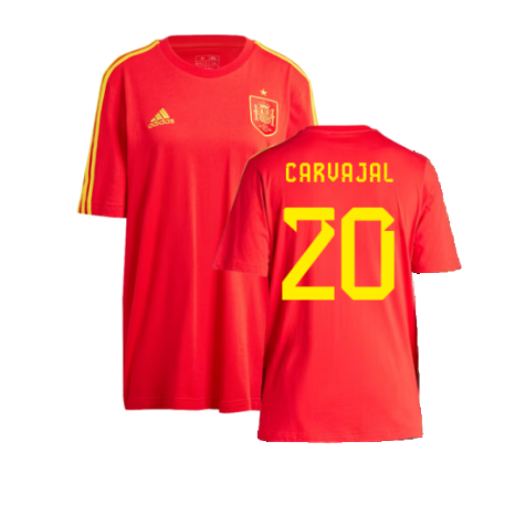 2023-2024 Spain DNA T-Shirt (Red) (CARVAJAL 20)