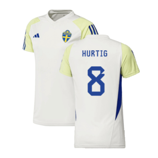 2023-2024 Sweden Training Shirt (White) - Ladies (Hurtig 8)