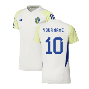 2023-2024 Sweden Training Shirt (White) - Ladies (Your Name)