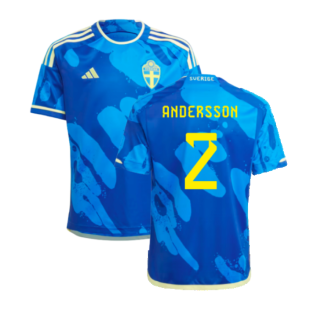 2023-2024 Sweden WWC Away Shirt (Kids) (Andersson 2)
