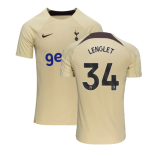 2023-2024 Tottenham Dri-Fit Strike Training Shirt (Team Gold) (Lenglet 34)
