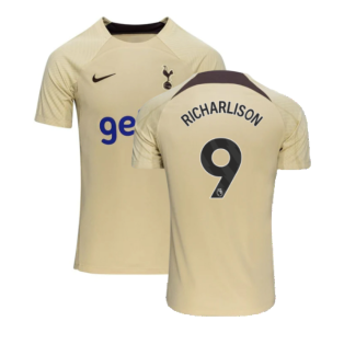 2023-2024 Tottenham Dri-Fit Strike Training Shirt (Team Gold) (Richarlison 9)