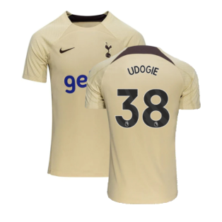 2023-2024 Tottenham Dri-Fit Strike Training Shirt (Team Gold) (Udogie 38)