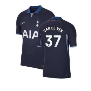2023-2024 Tottenham Hotspur Authentic Away Shirt (Van De Ven 37)