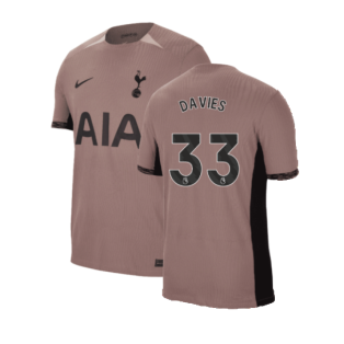 2023-2024 Tottenham Hotspur Authentic Third Shirt (Davies 33)