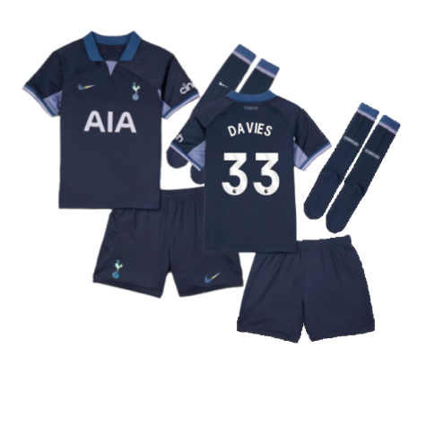 2023-2024 Tottenham Hotspur Away Mini Kit (Davies 33)