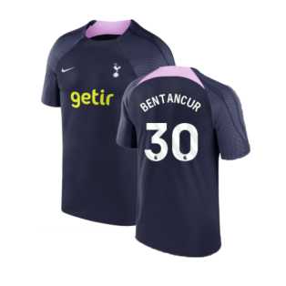 2023-2024 Tottenham Strike Dri-Fit Training Shirt (Marine) (Bentancur 30)